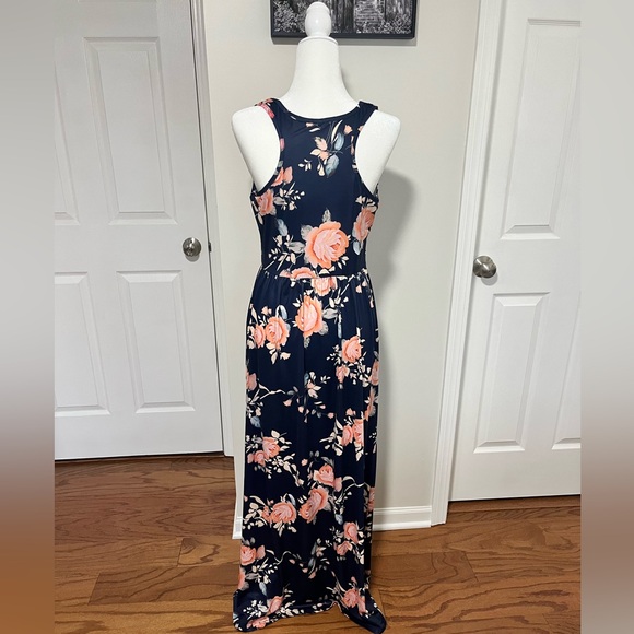 Floral Maxi Dress-Multi Color - Picture 2 of 5